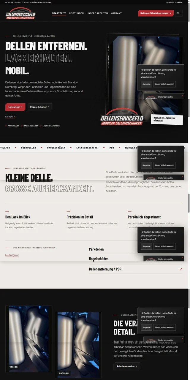 Website von Dellenserviceflo