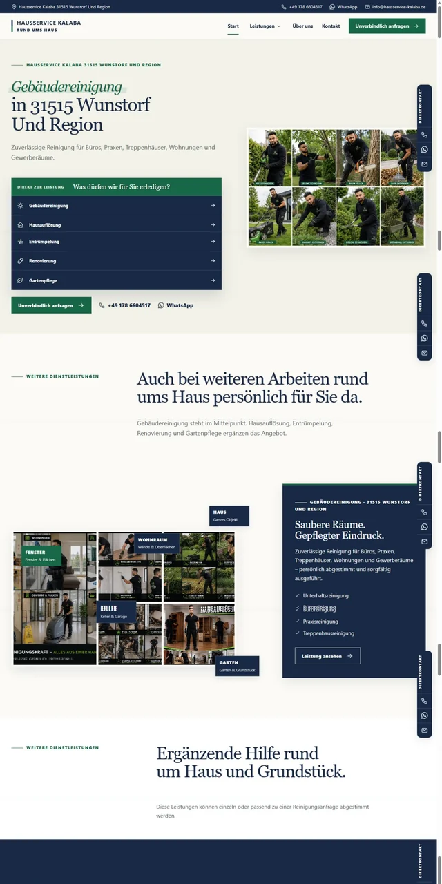 Startseite von Hausservice Kalaba in Wunstorf